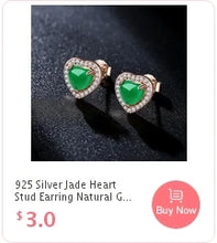 Load image into Gallery viewer, Green Jade Ring Gifts Fashion Men Charm Gemstone Crystal Women Jewelry Zircon 925 Silver Amulet Chalcedony Natural