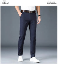 Load image into Gallery viewer, 2024 Men's Spring Summer Fashion Business Casual Long Pants Suit Pants Male Elastic Straight Formal Trousers Plus Big Size 30-40