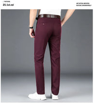 Load image into Gallery viewer, 2024 Men's Spring Summer Fashion Business Casual Long Pants Suit Pants Male Elastic Straight Formal Trousers Plus Big Size 30-40