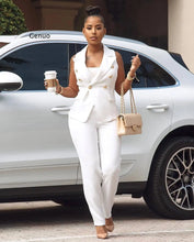 Load image into Gallery viewer, 2 Two Piece Set Women Tracksuit Summer Sportwear Sexy Elegant Vest Top + Pants Suits Office Outfits Matching Sets 2021