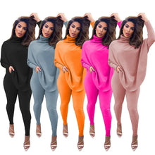 Load image into Gallery viewer, New Two Piece Set Women Fall Winter Clothing Solid Loose Top Leggings Sweatsuit Joggers Matching Set Wholesale Dropshipping 2020