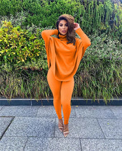 Load image into Gallery viewer, New Two Piece Set Women Fall Winter Clothing Solid Loose Top Leggings Sweatsuit Joggers Matching Set Wholesale Dropshipping 2020