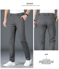 Load image into Gallery viewer, 2024 Men's Spring Summer Fashion Business Casual Long Pants Suit Pants Male Elastic Straight Formal Trousers Plus Big Size 30-40