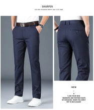 Load image into Gallery viewer, 2024 Men's Spring Summer Fashion Business Casual Long Pants Suit Pants Male Elastic Straight Formal Trousers Plus Big Size 30-40