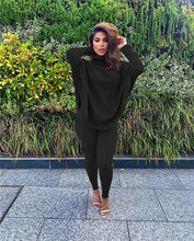 Load image into Gallery viewer, New Two Piece Set Women Fall Winter Clothing Solid Loose Top Leggings Sweatsuit Joggers Matching Set Wholesale Dropshipping 2020