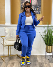 Load image into Gallery viewer, CM.YAYA Fashion Women's Set Long Sleeve Zipper Fly Hoodies and Jogger Cargo Pants 2023 Active Two 2 Piece Sets Outfit Tracksuit