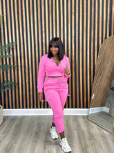 Load image into Gallery viewer, CM.YAYA Fashion Women's Set Long Sleeve Zipper Fly Hoodies and Jogger Cargo Pants 2023 Active Two 2 Piece Sets Outfit Tracksuit