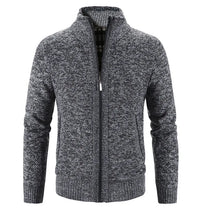 Load image into Gallery viewer, New Arrival Knitted Sweater Men Spring Autumn Casual Fleece Cardigan Men Sweaters Coats Solid Color Plus Size 3XL 5 Colors