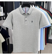 Load image into Gallery viewer, 100% pure cotton high-end brand men's short sleeve polo shirt summer fashion original pony embroidery golf Paul casual T-shirt