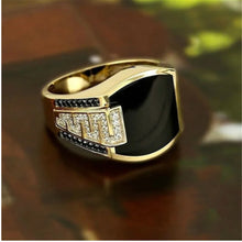 Load image into Gallery viewer, New 2023 Metal Glossy Rings for Men Geometric Width Signet Square Finger Punk Style Fashion Ring Jewelry Accessories Whole Sale