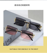 Load image into Gallery viewer, 1 PC Fashionable Women Men Sunglasses Frameless Rectangular Personalized Sunglasses for Daily Life Vintage Sun Glasses