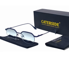 Load image into Gallery viewer, Caterside New Retro Small Frame Sunglasses Men's Polygonal Lenses Sun Glasses Women Business Travel Party Eyewear Summer Style