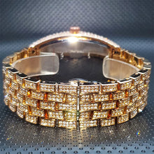 Load image into Gallery viewer, Stainless Steel Men's Watches Luxury Diamond Silver Iced Out Quartz Watch Top Brand 30M Waterproof Big Dial Tonneau Reloj Hombre