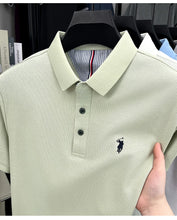 Load image into Gallery viewer, 100% pure cotton high-end brand men's short sleeve polo shirt summer fashion original pony embroidery golf Paul casual T-shirt
