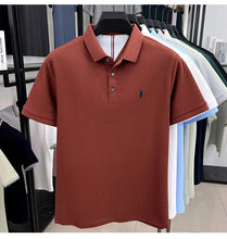 Load image into Gallery viewer, 100% pure cotton high-end brand men's short sleeve polo shirt summer fashion original pony embroidery golf Paul casual T-shirt