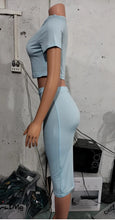 Load image into Gallery viewer, Womens Two Piece Sets Elegant Sexy Outfit Short Sleeve Top & High Waist Skirt Set New Fashion 2023 Summer Casual Female Suit