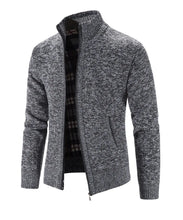 Load image into Gallery viewer, New Arrival Knitted Sweater Men Spring Autumn Casual Fleece Cardigan Men Sweaters Coats Solid Color Plus Size 3XL 5 Colors