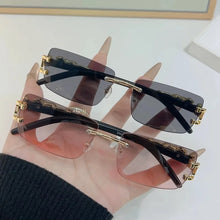Load image into Gallery viewer, 1 PC Fashionable Women Men Sunglasses Frameless Rectangular Personalized Sunglasses for Daily Life Vintage Sun Glasses