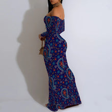 Load image into Gallery viewer, Women's Fall Off Shoulder Bodycon Dress Formal Long Sleeve Elegant Cocktail Party Maxi Dress Wedding Guest Dresses