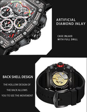 Load image into Gallery viewer, 2022 New Men's Automatic Mechanical Watch ONOLA Fashion Unique Luxury Diamond Inlaid Design Waterproof Silicon Tape Watches Men
