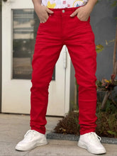 Load image into Gallery viewer, New Men's Denim Pants for 2025 Casual and Versatile Straight Fit with Waist Tuck Available in Multiple Fashionable Colors