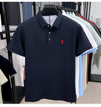 Load image into Gallery viewer, 100% pure cotton high-end brand men's short sleeve polo shirt summer fashion original pony embroidery golf Paul casual T-shirt