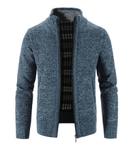Load image into Gallery viewer, New Arrival Knitted Sweater Men Spring Autumn Casual Fleece Cardigan Men Sweaters Coats Solid Color Plus Size 3XL 5 Colors