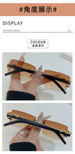 Load image into Gallery viewer, 1 PC Fashionable Women Men Sunglasses Frameless Rectangular Personalized Sunglasses for Daily Life Vintage Sun Glasses