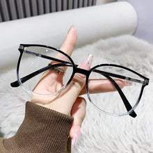 Load image into Gallery viewer, Luxury Far Sight Reading Glasses for Women Blue Light Blocking Computer Eyewear New Trendy Cat Eye Eyeglasses for Women Men