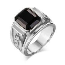Load image into Gallery viewer, New 2023 Metal Glossy Rings for Men Geometric Width Signet Square Finger Punk Style Fashion Ring Jewelry Accessories Whole Sale