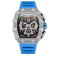 Load image into Gallery viewer, 2022 New Men's Automatic Mechanical Watch ONOLA Fashion Unique Luxury Diamond Inlaid Design Waterproof Silicon Tape Watches Men