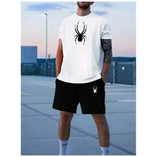 Load image into Gallery viewer, Men's summer T-shirt set, fashionable sportswear, men's short sleeved T-shirt, sports shorts two-piece set, men's casual jogging