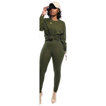 Load image into Gallery viewer, two piece set women 2 piece set stacked leggings clothes for women outfits stacked pants tracksuit female fall clothes