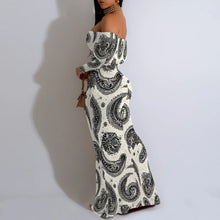 Load image into Gallery viewer, Women's Fall Off Shoulder Bodycon Dress Formal Long Sleeve Elegant Cocktail Party Maxi Dress Wedding Guest Dresses