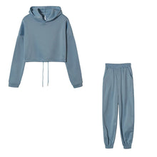 Load image into Gallery viewer, Fall Winter 2025 New Women's Hoodies Two Piece Set - Oversized Hoodie Sweatpants Sportswear Suit |Casual Sweatshirt Trouser Set