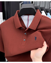 Load image into Gallery viewer, 100% pure cotton high-end brand men's short sleeve polo shirt summer fashion original pony embroidery golf Paul casual T-shirt