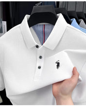 Load image into Gallery viewer, 100% pure cotton high-end brand men's short sleeve polo shirt summer fashion original pony embroidery golf Paul casual T-shirt