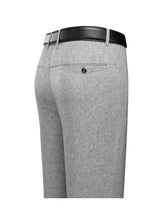 Load image into Gallery viewer, Mens Trousers Business Casual Pants Summer Autumn Dress Straight Pants Elastic Black Grey Loose Formal Pants