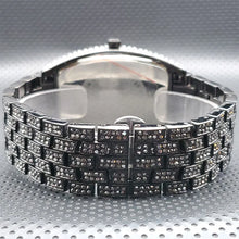 Load image into Gallery viewer, Stainless Steel Men's Watches Luxury Diamond Silver Iced Out Quartz Watch Top Brand 30M Waterproof Big Dial Tonneau Reloj Hombre