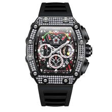Load image into Gallery viewer, 2022 New Men's Automatic Mechanical Watch ONOLA Fashion Unique Luxury Diamond Inlaid Design Waterproof Silicon Tape Watches Men