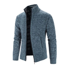 Load image into Gallery viewer, New Arrival Knitted Sweater Men Spring Autumn Casual Fleece Cardigan Men Sweaters Coats Solid Color Plus Size 3XL 5 Colors