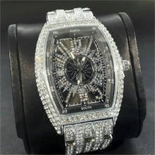 Load image into Gallery viewer, Luxury Gold Watches Men Brand MISSFOX Fashion Hip Hop lce Diamond Sun Pattern Literal Quartz Wristwatch Male Dropshipping Hot