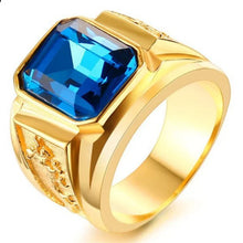Load image into Gallery viewer, New 2023 Metal Glossy Rings for Men Geometric Width Signet Square Finger Punk Style Fashion Ring Jewelry Accessories Whole Sale
