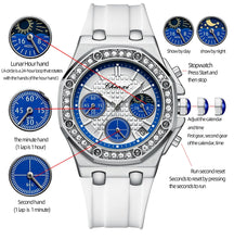 Load image into Gallery viewer, New CHENXI Watches Women Sport Fashion Casual Quartz Wristwatches Waterproof Moon Phase Chronograph Clock Ladies Watches Elegant