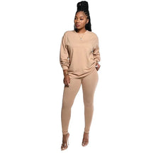 Load image into Gallery viewer, two piece set women 2 piece set stacked leggings clothes for women outfits stacked pants tracksuit female fall clothes