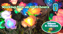 Load image into Gallery viewer, Solar Garden Lights Waterproof LED Outdoor Simulation Rose Flower Solar Light Pathway Lights for Yard Garden Backyard Decor 