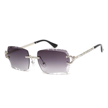Load image into Gallery viewer, Fashion Rimless Square Sunglasses Vintage Diamond Brand Design Cut Lens Sun Glasses Men Women Metal Frame Luxury UV400 Eyewear
