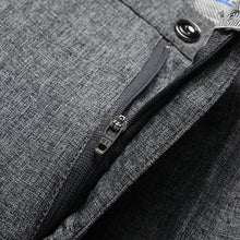 Load image into Gallery viewer, Mens Trousers Business Casual Pants Summer Autumn Dress Straight Pants Elastic Black Grey Loose Formal Pants