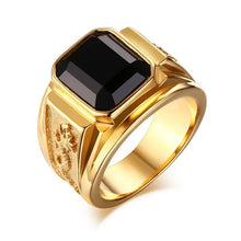 Load image into Gallery viewer, New 2023 Metal Glossy Rings for Men Geometric Width Signet Square Finger Punk Style Fashion Ring Jewelry Accessories Whole Sale