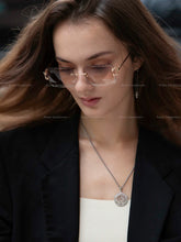 Load image into Gallery viewer, Ruiao Luxury high quality rimless diamond cut nylon lens UV400 Sunglasses fashion square metal legs glasses for men women